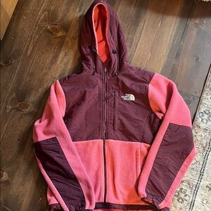 The North Face Fuchsia and Maroon Fleece Jacket